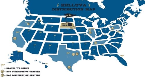 Map of Helluva Container locations